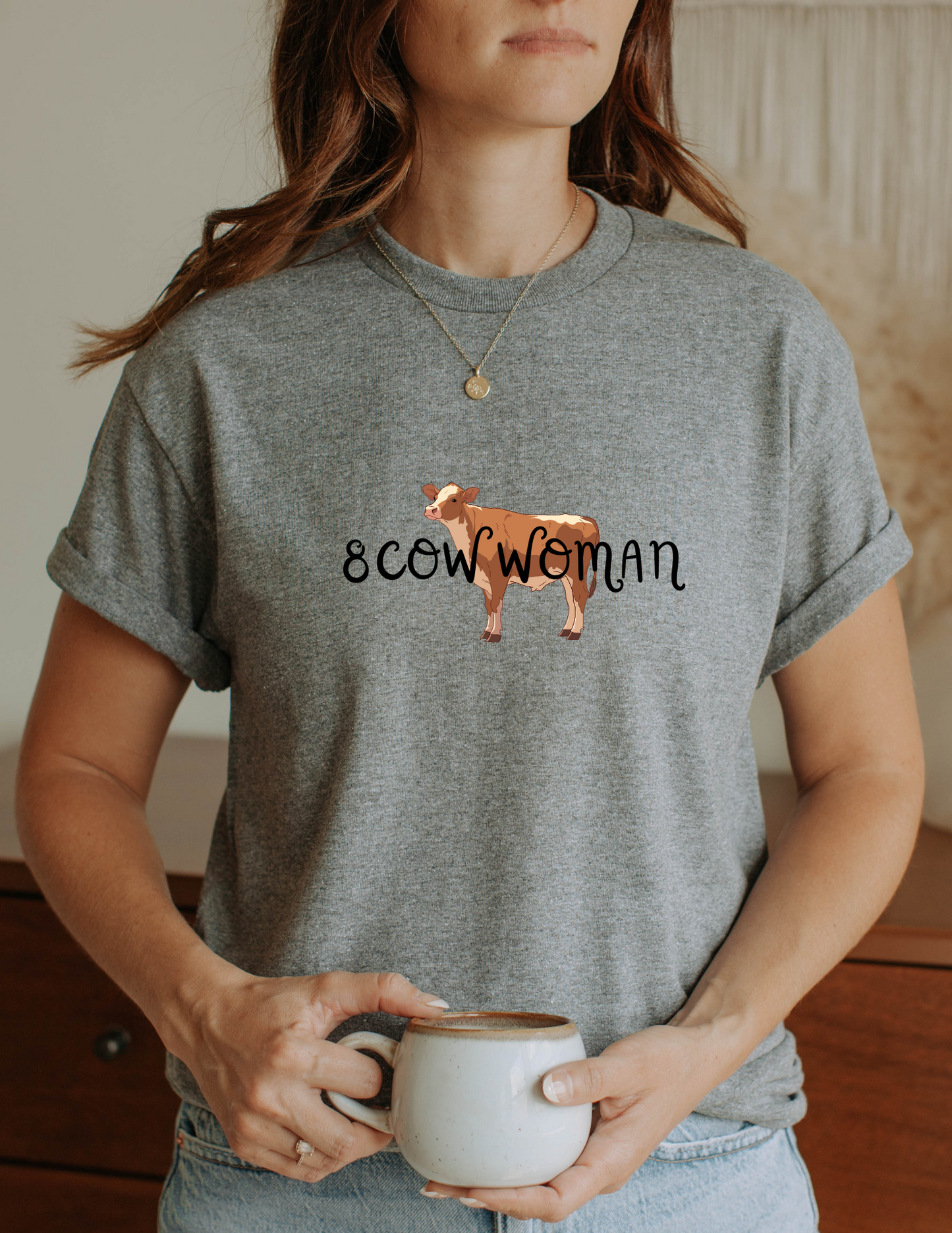 8 Cow Woman Shirt