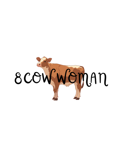 8 Cow Woman Shirt