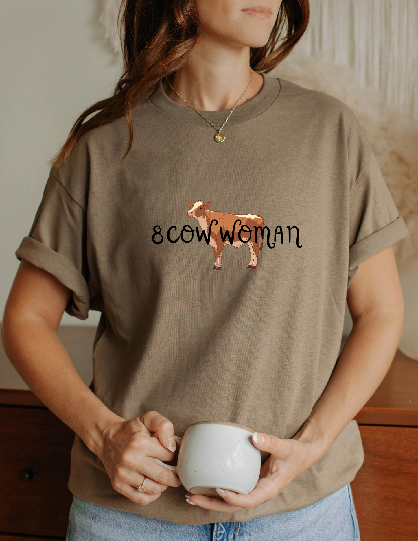 8 Cow Woman Shirt