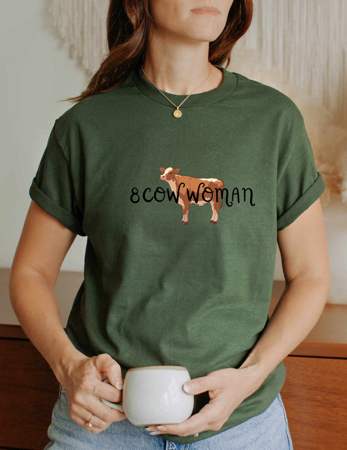 8 Cow Woman Shirt