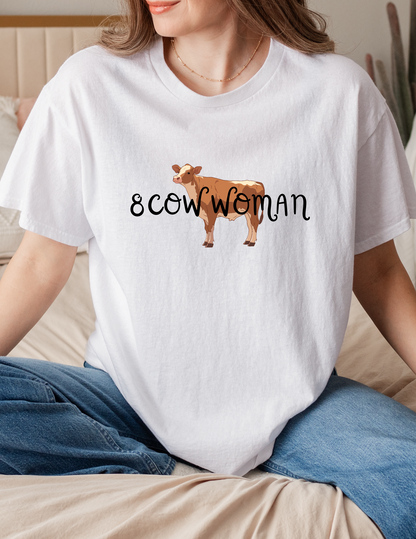 8 Cow Woman Shirt