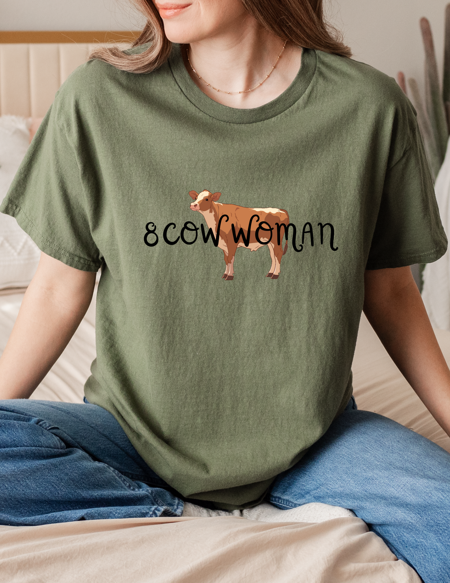 8 Cow Woman Shirt