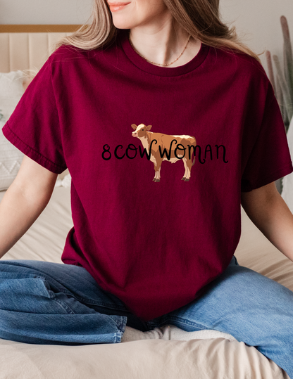 8 Cow Woman Shirt