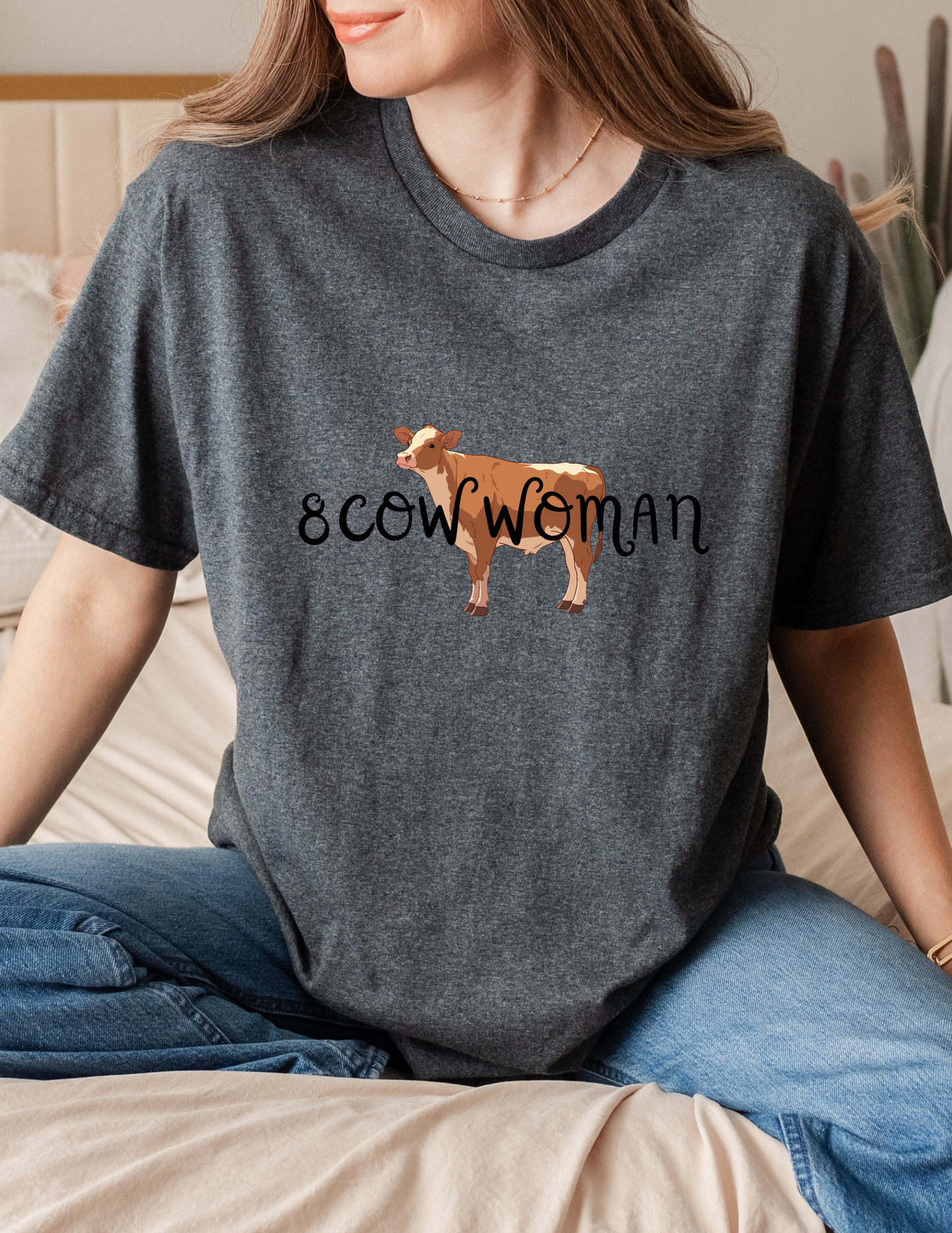 8 Cow Woman Shirt