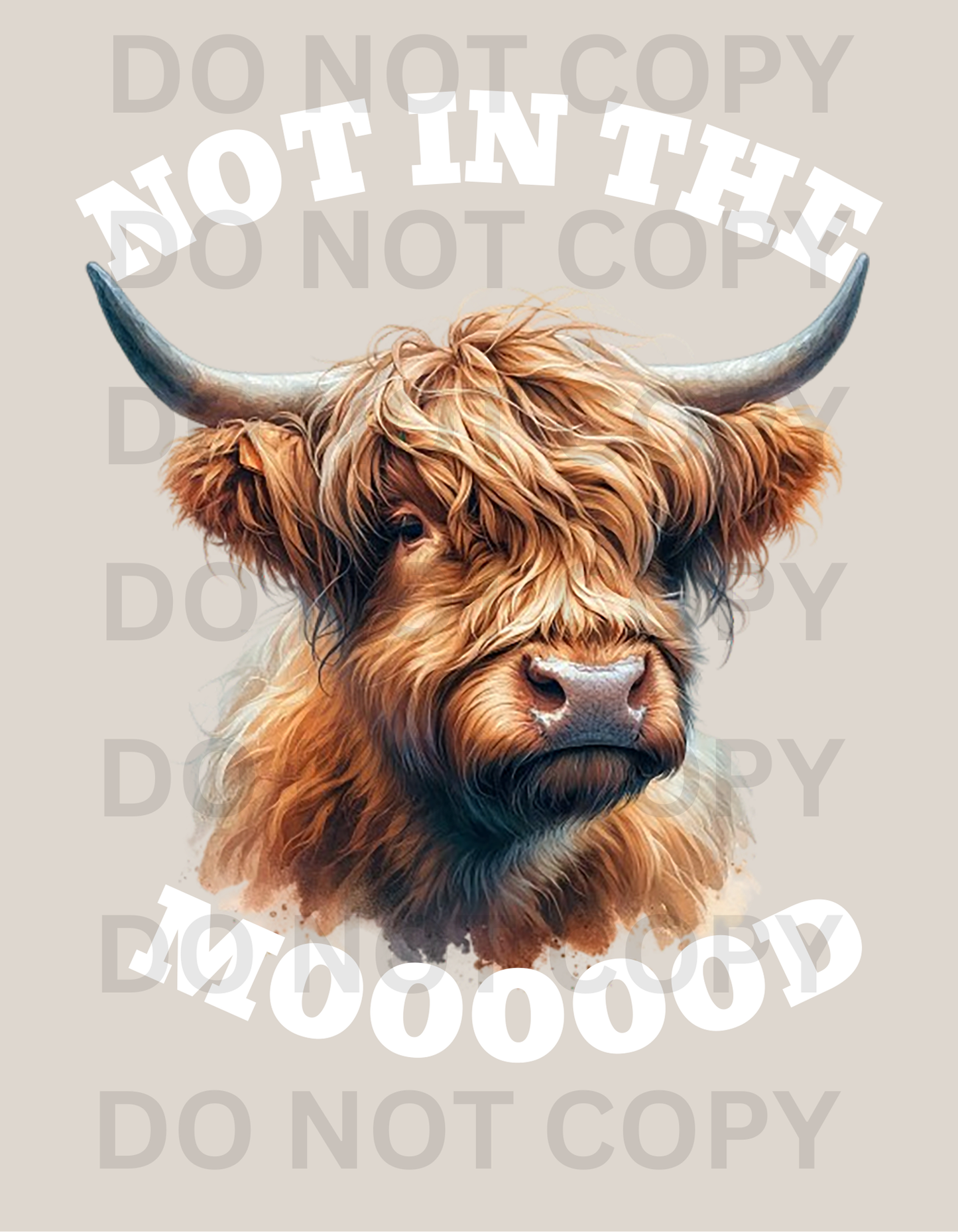 Not In The Mood Highlander T-Shirt