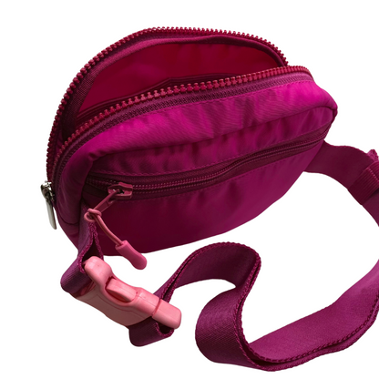 Bright Pink Crossbody Belt Pack