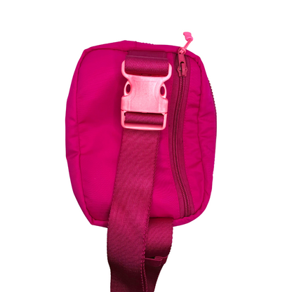 Bright Pink Crossbody Belt Pack