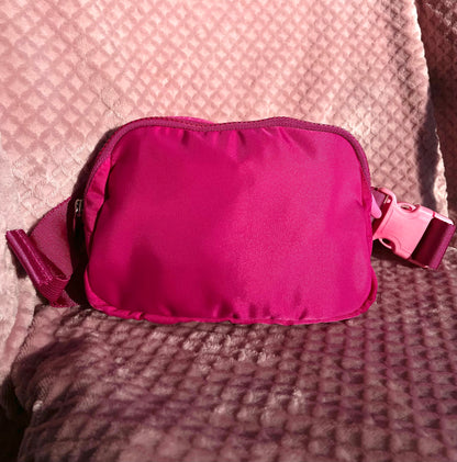 Bright Pink Crossbody Belt Pack