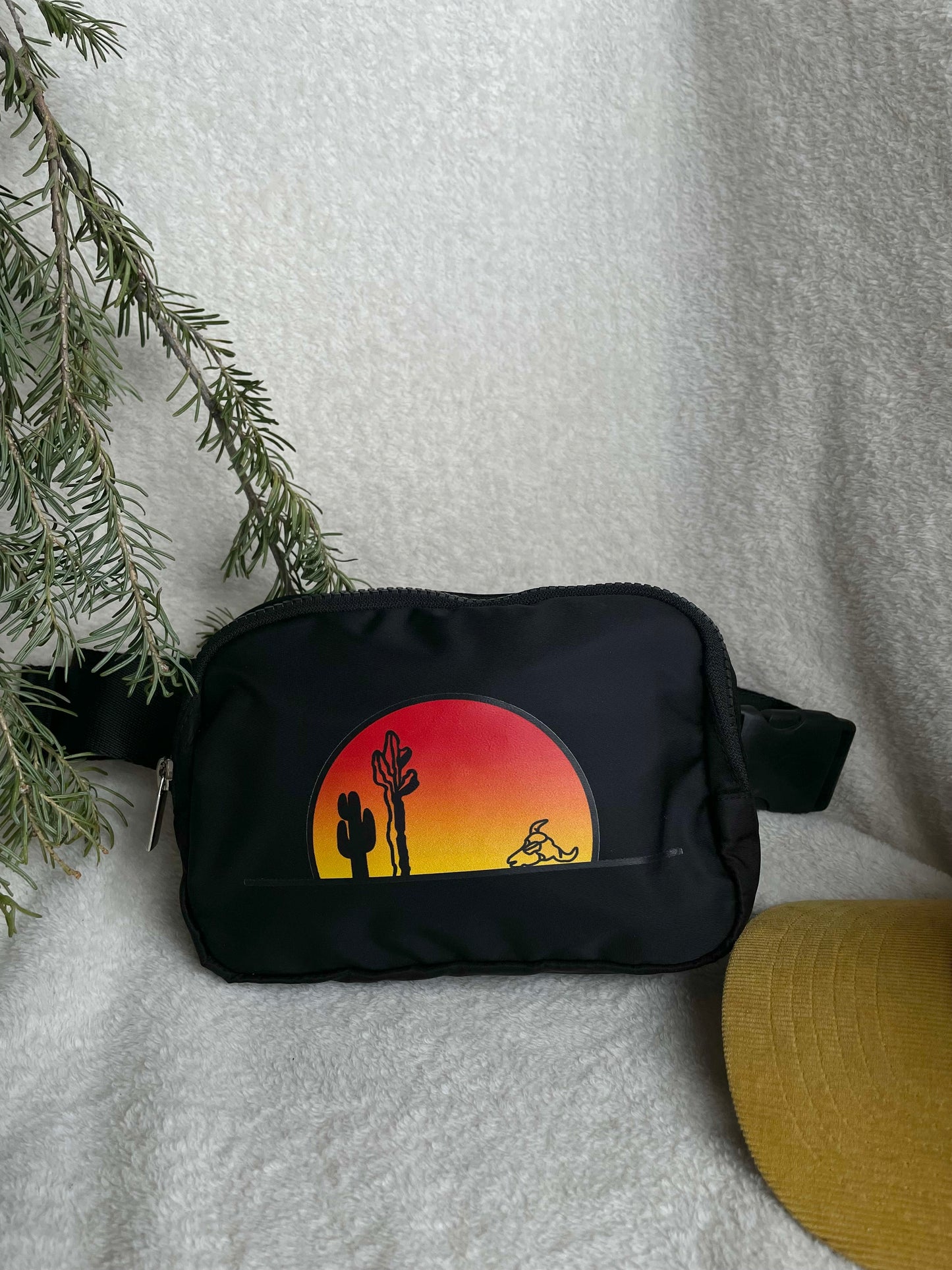 Cactus Sunset Crossbody Belt Pack