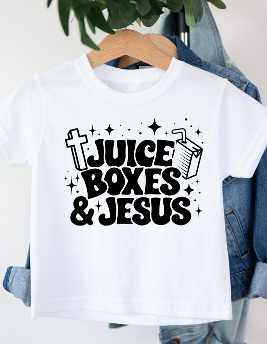 Kids Juice Boxes and Jesus T-shirt